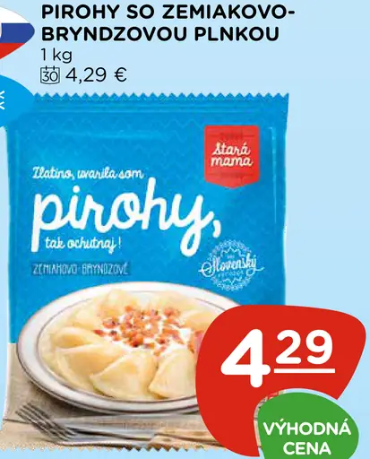 Stará mama pirohy so zemiakovo-bryndzovou plnkou