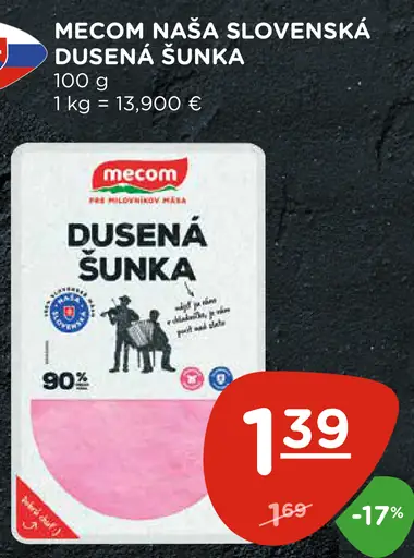 Mecom Naša Slovenská dusená šunka