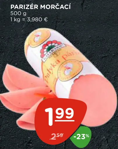 Morčací parizer