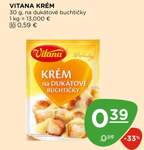 Vitana krém na dukátové buchtičky