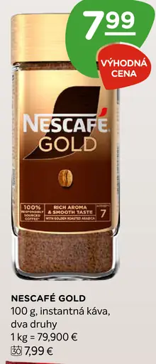 Nescafé Gold instantná káva 2 druhy