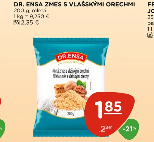 Dr. Ensa Zmes s Vlašskými Orechmi Mletá