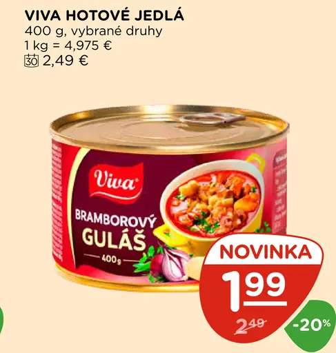 Viva zemiakový guláš