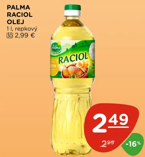 Palma Raciol Repkový olej