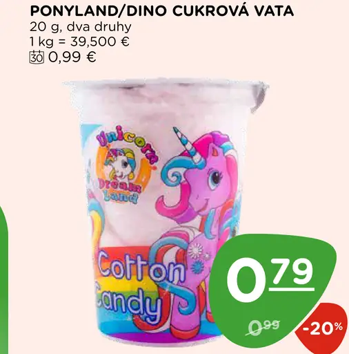 Ponyland/Dino cukrová vata