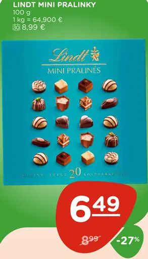 Lindt mini pralinky