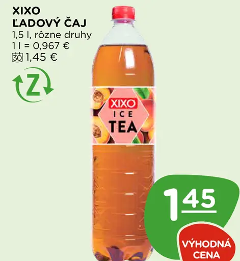 Xixo ľadový čaj rôzne druhy