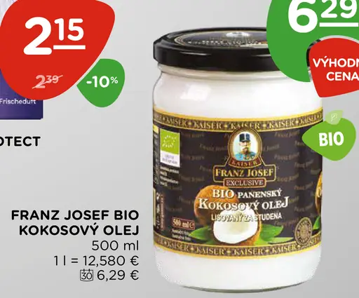 Franz Josef Bio Kokosový olej