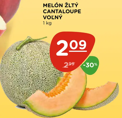Melón žltý Cantaloupe voľný