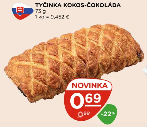 Tyčinka kokos-čokoláda