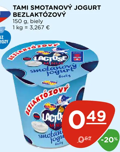 Tami smotanový jogurt biely