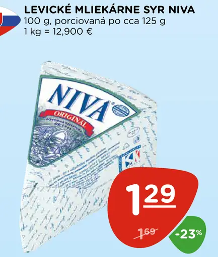 LEVICKÉ MLIEKÁRNE Syr Niva