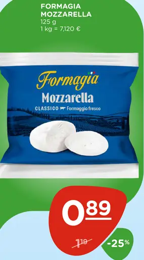 Formaggia mozzarella