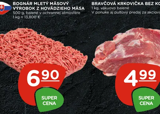 Bognár mletý mäsový prípravok z hovädzieho mäsa