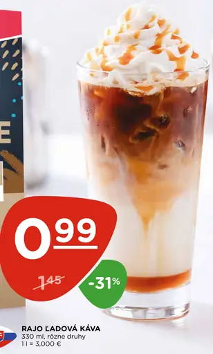 Rajo ľadová káva, rôzne druhy