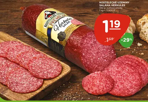 Kostelecké Uzeniny Saláma Herkules