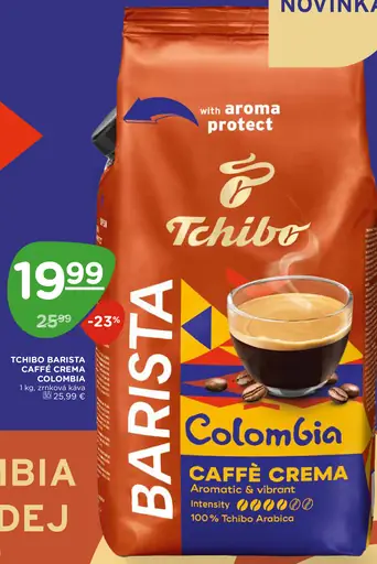 Tchibo Barista Colombia Caffè Crema pražená zrnková káva