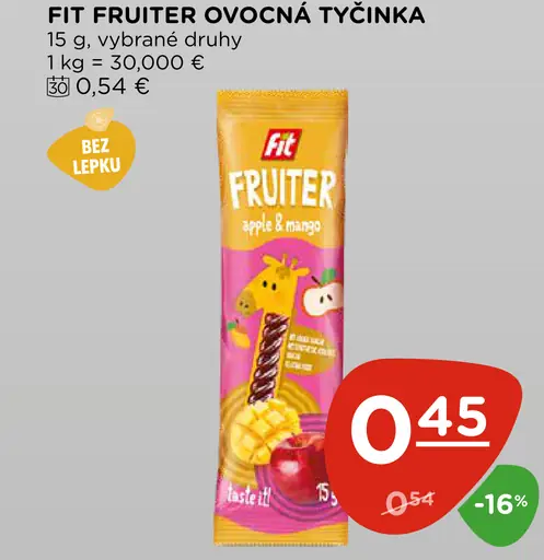 Fit Fruiter ovocná tyčinka