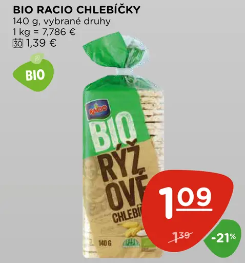 Racio Bio ryžové chlebíčky