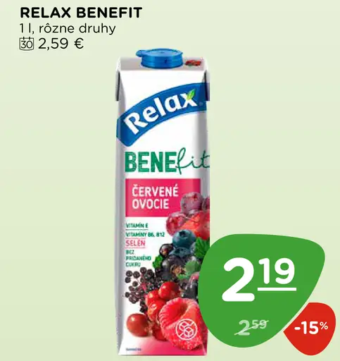Relax Benefit červené ovocie