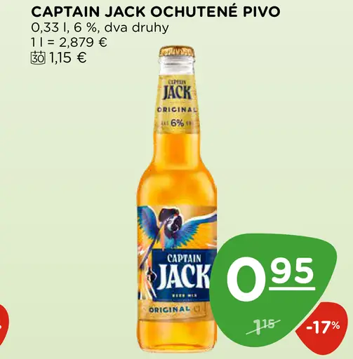 Captain Jack pivo plechovka