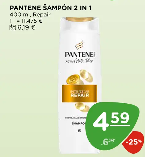 Pantene šampón 2 v 1 Repair Intensive Repair