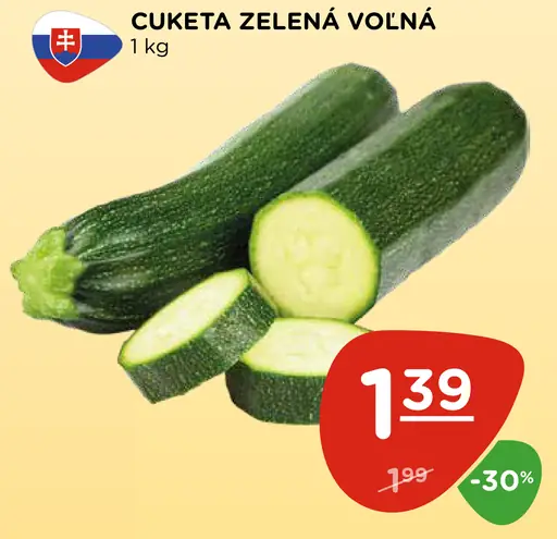 Cuketa zelená voľná