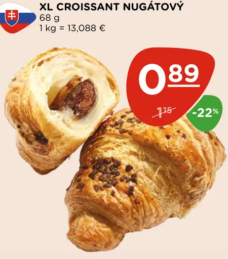 XL Croissant Nugátový