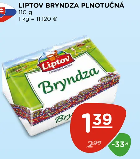 Liptov Bryndza Plnotučná