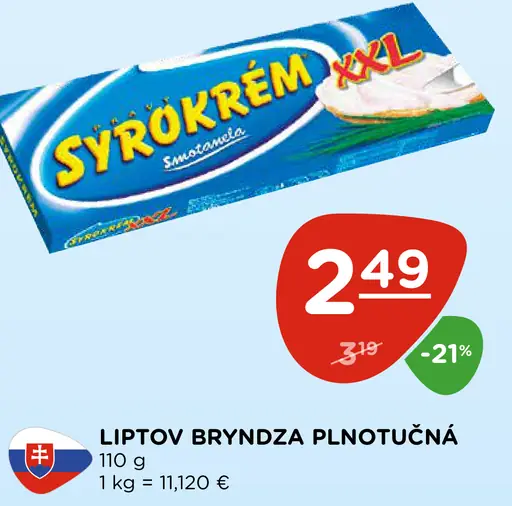 Syrokrém S pažítkou XXL