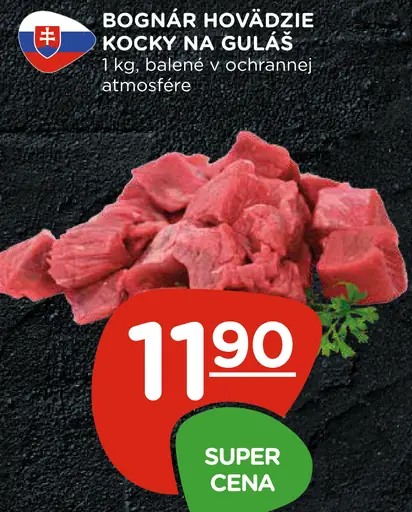 Bognár hovädzie kocky na guláš