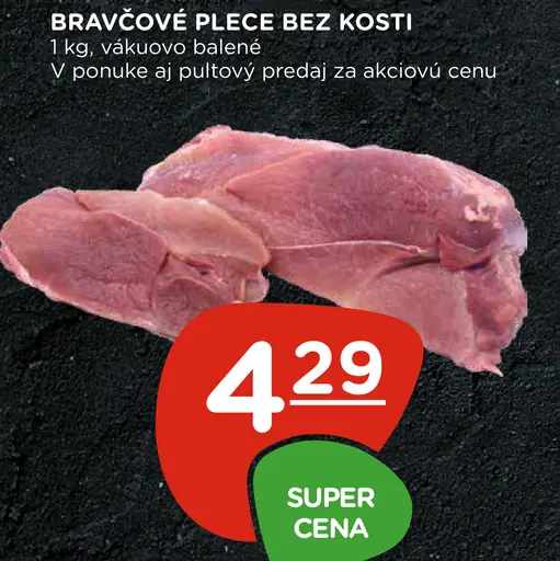 Bravčové plece bez kosti