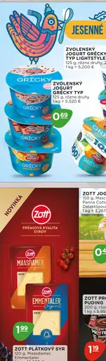Zvolenský jogurt grécky typ Lightstyle
