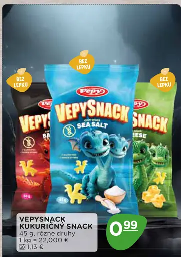 VepySnack kukuričný snack