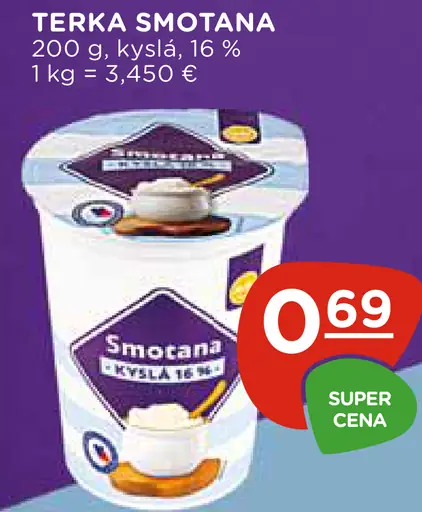 Terka kyslá smotana 16 %