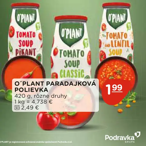 O'Plant paradajková polievka