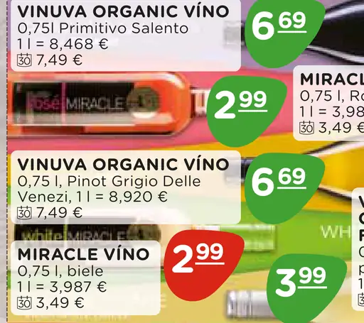 VINUVA Organic Vino Primitivo Salento