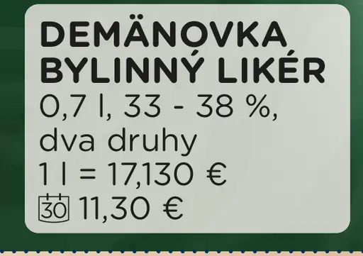 Demänovka Honey bylinný likér