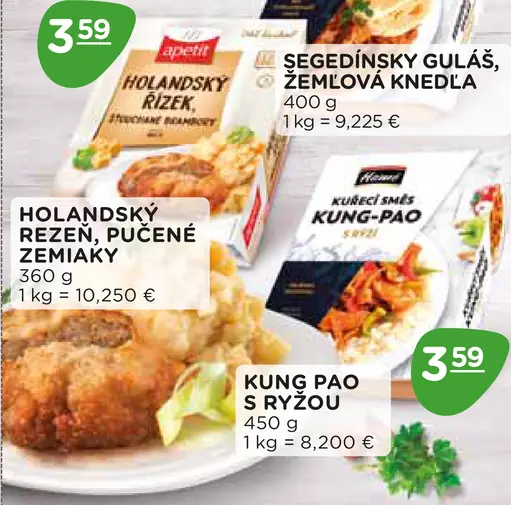 Apetit Holandský rezeň so šťouchanými zemiakmi