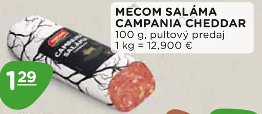 Mecom saláma Campania cheddar