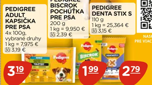 Pedigree Biscrok pochúťka pre psy