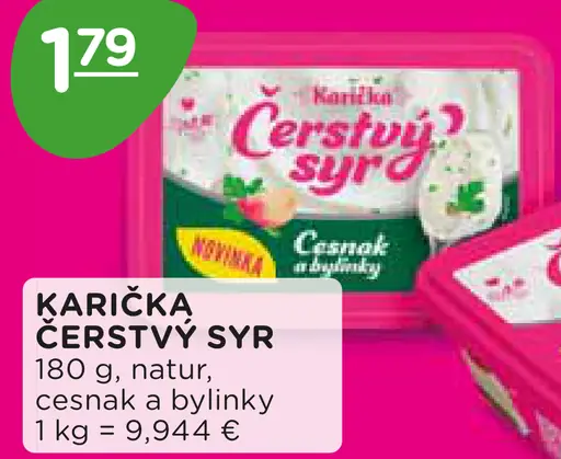 Karička Čerstvý syr cesnak a bylinky