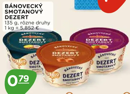 Bánovecký smotanový dezert