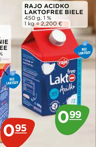 Rajo Acidko Laktófree biele