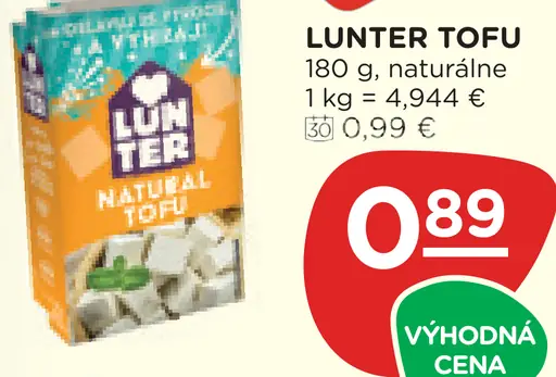 Lunter Tofu naturálne
