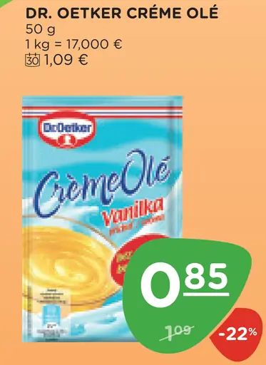 Dr. Oetker Crème Olé puding vanilkový