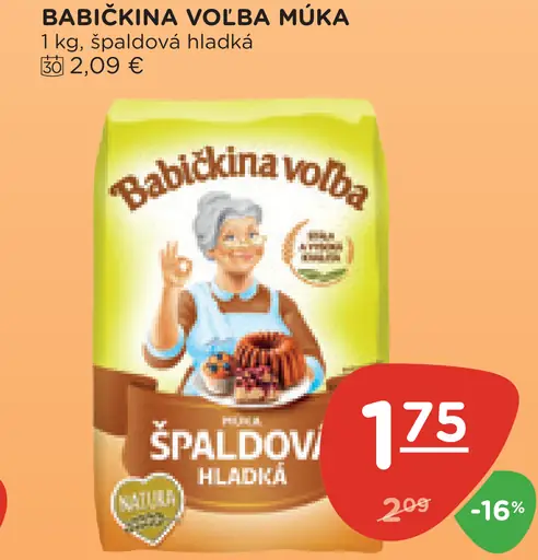 Babičkina voľba špaldová hladká múka