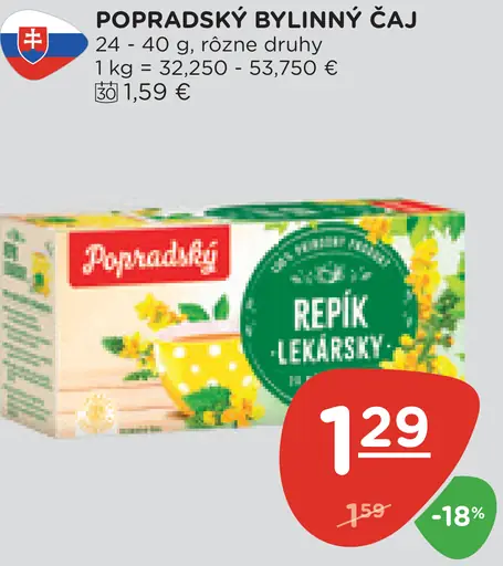 Popradský Bylinný čaj šípky