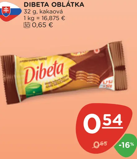Dibeta oblátka kakaová