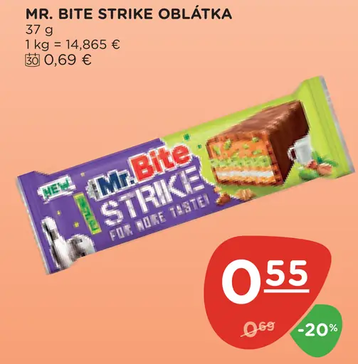 Mr. Bite Strike oblátka